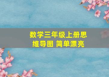 数学三年级上册思维导图 简单漂亮